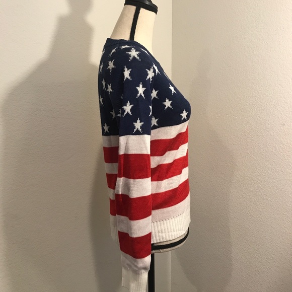 Tipsy Elves America Sweater Stripes And Stars XS - Picture 4 of 5